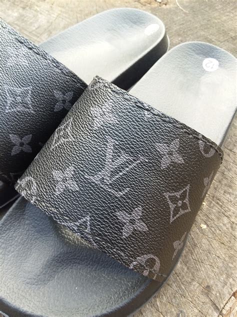 lv slides black|louis vuitton fluffy slides.